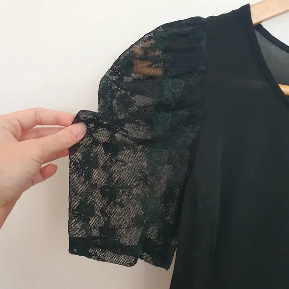 Alannah Hill Black Blouse Size 8 - Picture 2 of 8